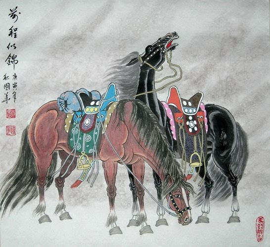 Horse,50cm x 50cm(19〃 x 19〃),4720048-z