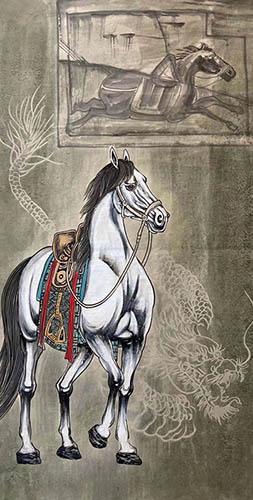 Horse,68cm x 136cm(27〃 x 54〃),lzx41188008-z
