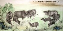 Chinese Cattle/Ox/Bull/Cow Paintings