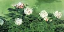 Chinese Cotton Rose Paintings
