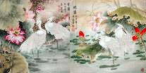 Chinese Egret Paintings