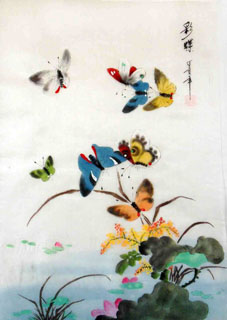 Chinese Insects Painting,30cm x 40cm,2336140-x