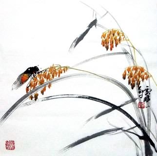 Chinese Insects Painting,40cm x 40cm,2408007-x