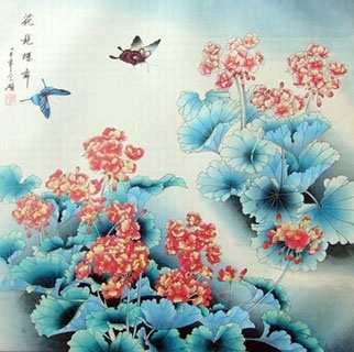 Chinese Insects Painting,69cm x 69cm,2603020-x