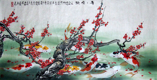 Koi Fish,50cm x 100cm(19〃 x 39〃),2078004-z