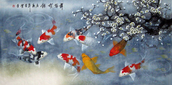 Koi Fish,66cm x 136cm(26〃 x 53〃),2381001-z