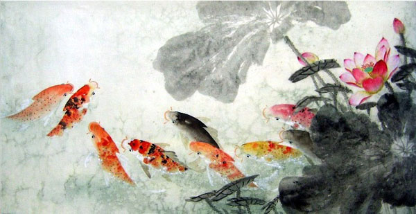 Koi Fish,66cm x 136cm(26〃 x 53〃),2614022-z