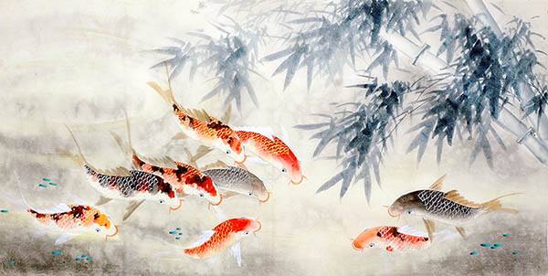 Koi Fish,68cm x 136cm(27〃 x 54〃),2614062-z