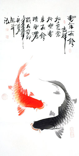 Koi Fish,50cm x 100cm(19〃 x 39〃),2787002-z