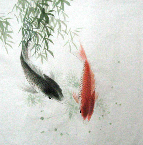 Koi Fish,69cm x 69cm(27〃 x 27〃),2805011-z