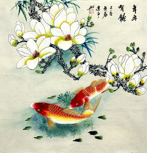 Koi Fish,68cm x 68cm(27〃 x 27〃),zjp21110001-z