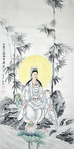 Kuan Yin,66cm x 130cm(26〃 x 51〃),3011010-z