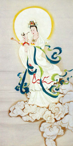 Kuan Yin,66cm x 136cm(26〃 x 53〃),3082014-z
