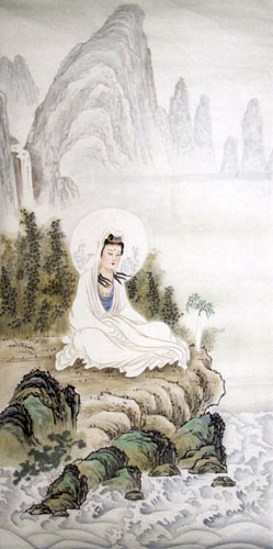 Kuan Yin,66cm x 136cm(26〃 x 53〃),3082020-z