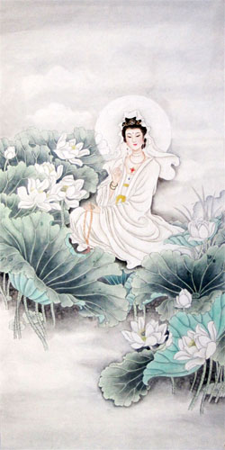 Kuan Yin,66cm x 136cm(26〃 x 53〃),3082024-z