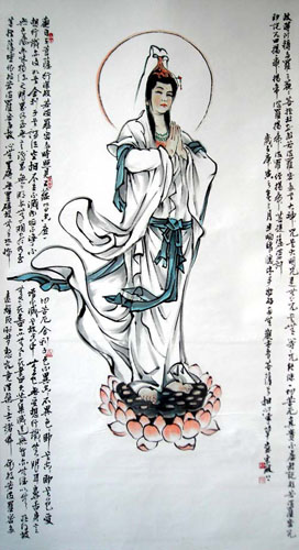 Kuan Yin,34cm x 69cm(13〃 x 27〃),3167002-z