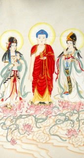 Chinese Kuan Yin Painting,50cm x 100cm,3764004-x