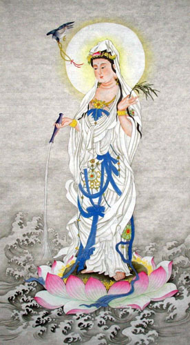 Kuan Yin,50cm x 100cm(19〃 x 39〃),3765001-z