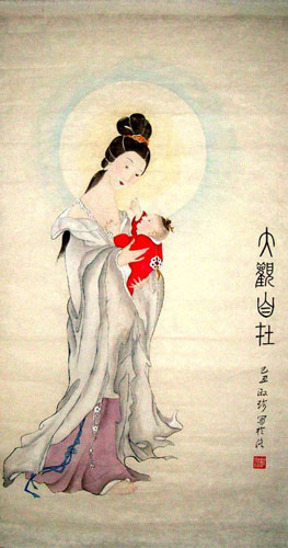 Kuan Yin,46cm x 90cm(18〃 x 35〃),3767001-z