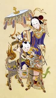 Chinese Kylin Painting,60cm x 100cm,4506001-x