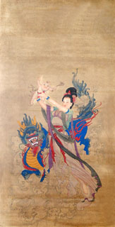 Chinese Kylin Painting,66cm x 130cm,4506002-x