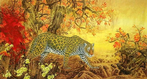 Leopard,90cm x 170cm(35〃 x 67〃),4682001-z