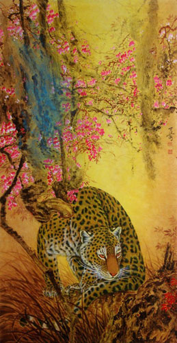 Leopard,66cm x 130cm(26〃 x 51〃),4682008-z