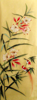 Chinese Lily Painting,42cm x 110cm,2336029-x