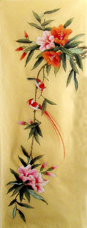 Chinese Lily Painting,42cm x 110cm,2336030-x