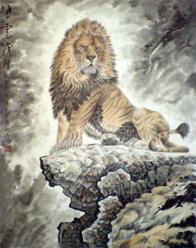 Lion,80cm x 100cm(31〃 x 39〃),4445001-z