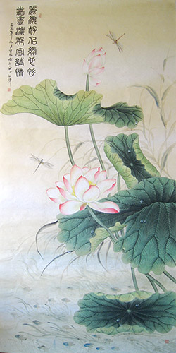 Lotus,90cm x 180cm(35〃 x 71〃),2011027-z