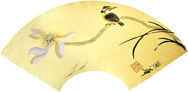 Chinese Lotus Painting,30cm x 45cm,2485033-x