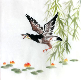 Chinese Lotus Painting,34cm x 34cm,2485049-x