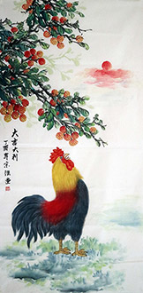 Chinese Lychee Painting,68cm x 136cm,2484006-x