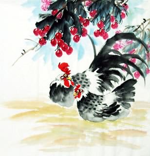 Chinese Lychee Painting,69cm x 69cm,2614052-x