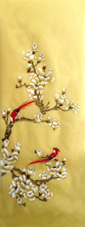 Chinese Magnolia Painting,40cm x 120cm,2336031-x