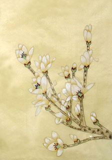 Chinese Magnolia Painting,30cm x 40cm,2336036-x