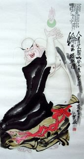Chinese Maitreya Painting,50cm x 100cm,3752001-x