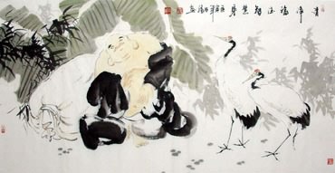 Chinese Maitreya Painting,69cm x 138cm,3754006-x