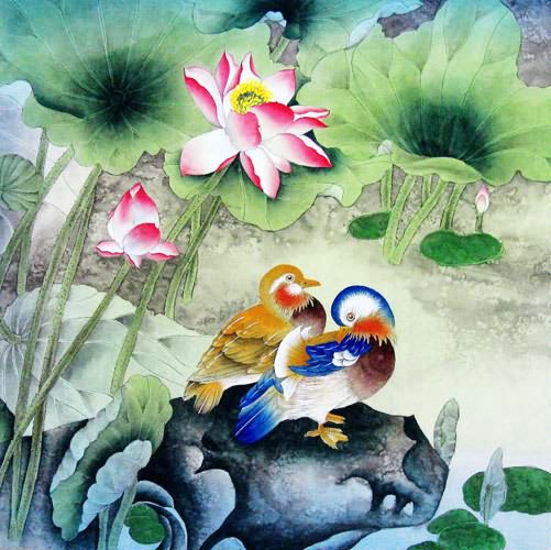 Mandarin Duck,66cm x 66cm(26〃 x 26〃),2383010-z