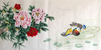 Page 3 Chinese Mandarin Duck Paintings, China Mandarin Duck Art Scrolls ...