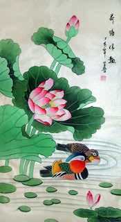 Mandarin Duck,50cm x 100cm,2617047-x