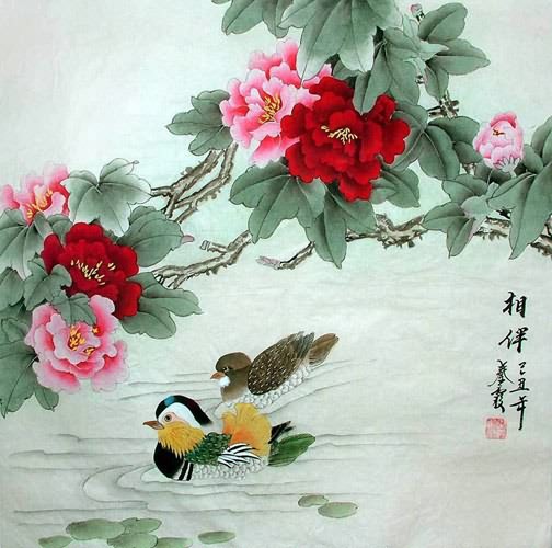 Mandarin Duck,69cm x 69cm(27〃 x 27〃),2703055-z