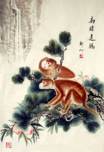 Monkey,69cm x 46cm(27〃 x 18〃),4700046-z