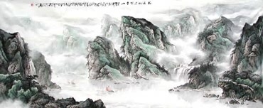 Chinese Mountain and Water Painting,50cm x 120cm,1003001-x