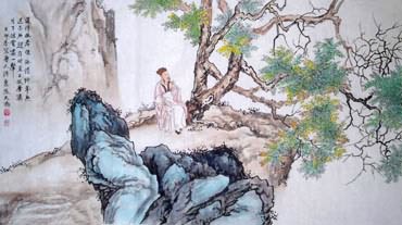 Chinese Mountain and Water Painting,50cm x 100cm,1006040-x