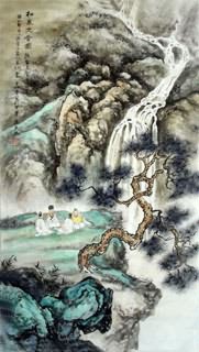 Chinese Mountain and Water Painting,50cm x 100cm,1006046-x