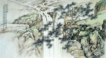 Chinese Mountain and Water Painting,50cm x 100cm,1006049-x