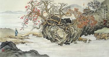 Chinese Mountain and Water Painting,50cm x 100cm,1006056-x