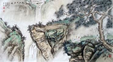 Chinese Mountain and Water Painting,50cm x 100cm,1006065-x